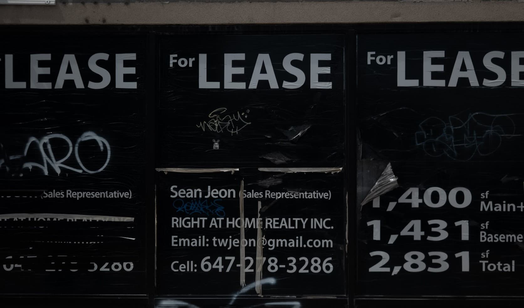 For lease signs